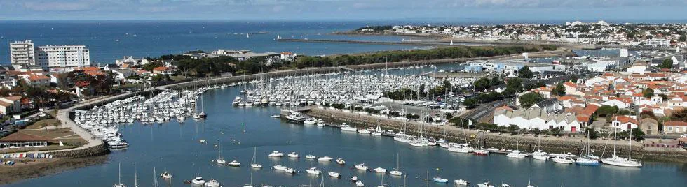 Vue aérienne de Port la Vie à Saint-Gilles-Croix-de-Vie